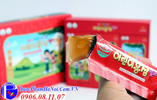 Thạch sâm Hàn Quốc cho bé Super Kids Red Ginseng Jelly