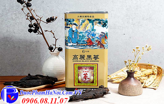 Hắc Sâm Củ Khô Hộp Thiếc 300G Wooshin Hàn Quốc