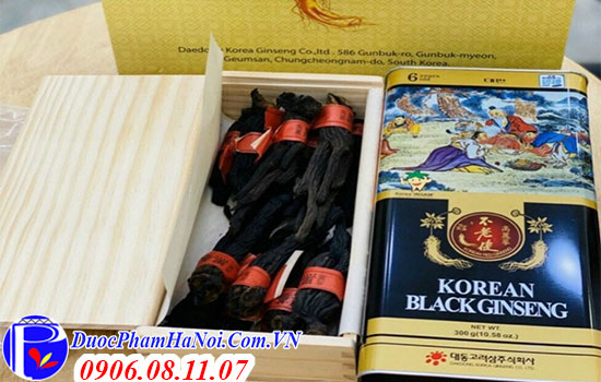 Hắc sâm khô hộp thiếc Daedong 300g