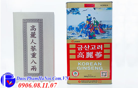 Hồng sâm củ khô Wooshin Good 300g Hàn Quốc