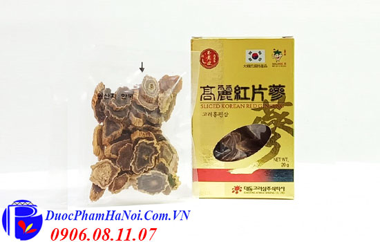 Hồng sâm thái lát Daedong hộp 200gr Hàn Quốc