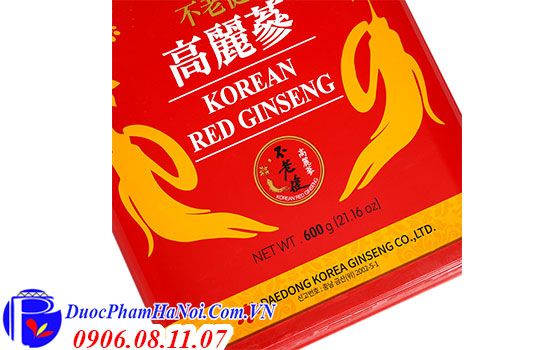 Sâm khô hộp thiếc 600g Daedong Hàn Quốc