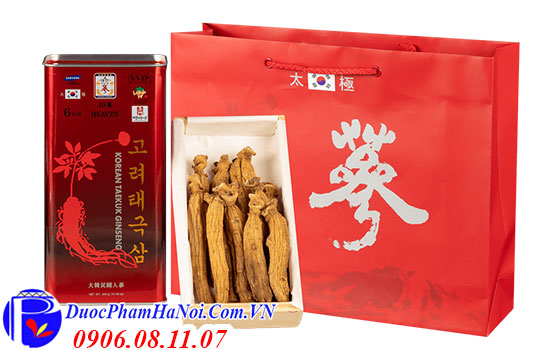 Thiên sâm Chính phủ Hàn Quốc củ khô Korean Taekuk Ginseng