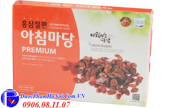 Hồng sâm thái lát tẩm mật ong Achimmadang