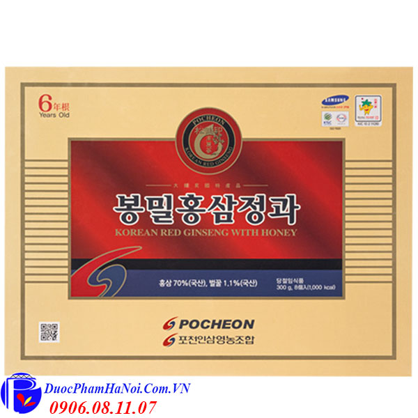 Sâm Củ Tẩm Mật Ong Pocheon Korean Red Ginseng With Honey