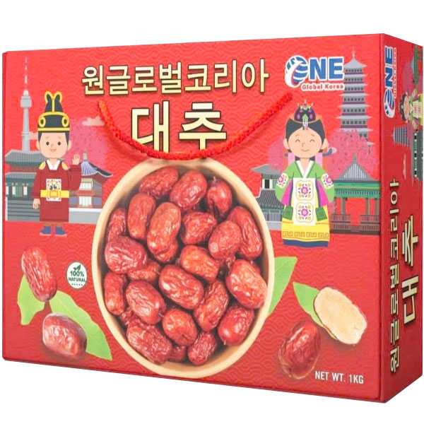 Táo đỏ hữu cơ Hàn Quốc sấy khô One Global Korea chính hãng