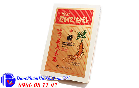 Trà sâm Hàn Quốc hộp gỗ Korean Ginseng Tea 100 gói