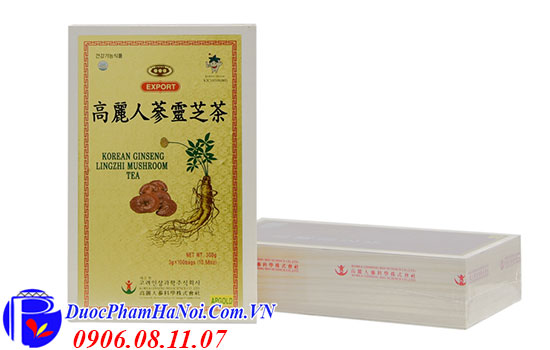 Trà sâm linh chi Hàn Quốc Korean Ginseng Lingzhi Mushroom Tea