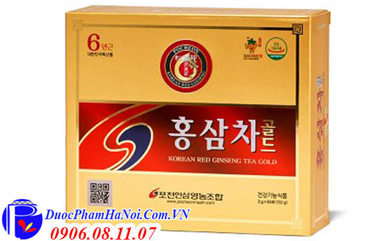 Trà Sâm Pocheon Korean Red Ginseng Tea Gold Chính Hãng