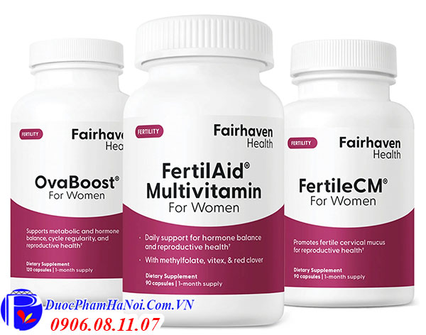 FertileCM For Women 90 Vien Cua My Tang Chat Nhay Co Tu Cung