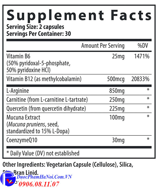 MotilityBoost for men 60 viên của Mỹ