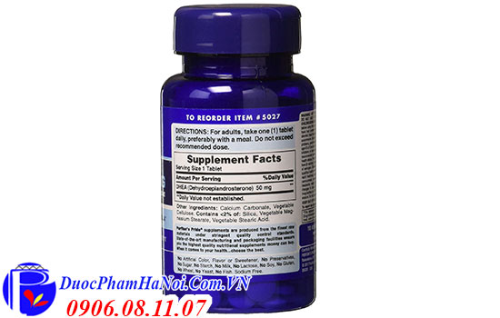 Puritan's Pride DHEA 50mG 100 viên