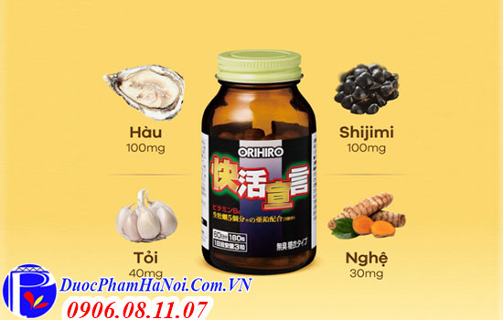 Tinh chất hàu nghệ Orihiro 180 viên của Nhật Bản