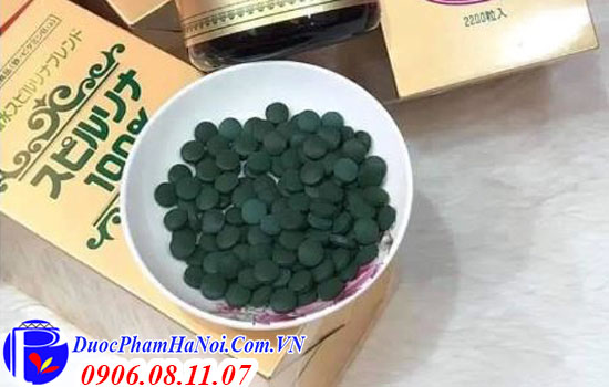 Tảo Xoắn Spirulina Nhật Bản 2200 Viên Mác Đỏ Chính Hãng