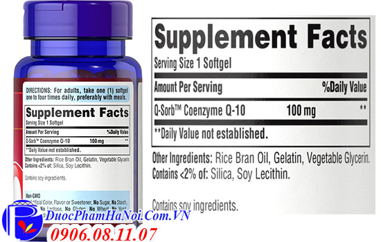 Puritan's pride coq10 100mg của Mỹ 120 viên
