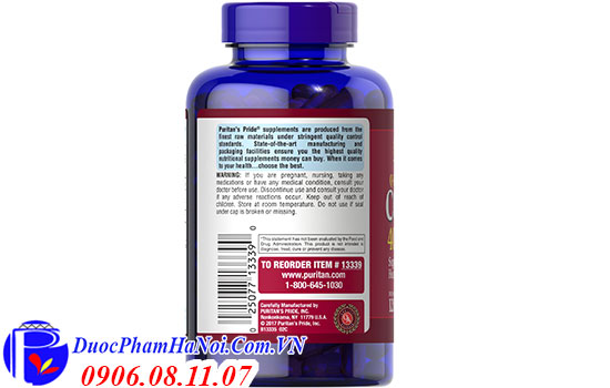 Puritan's pride coq10 400mg 120 viên