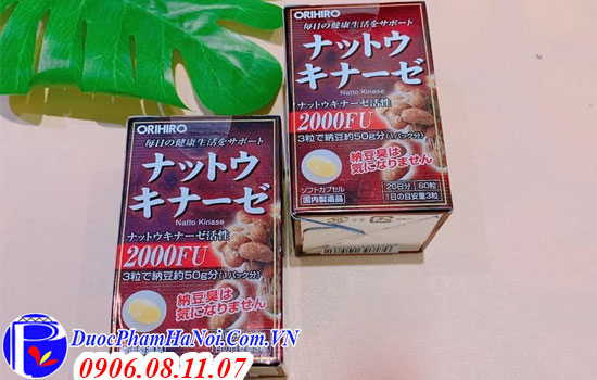 Viên nattokinase 2000fu Orihiro Nhật Bản