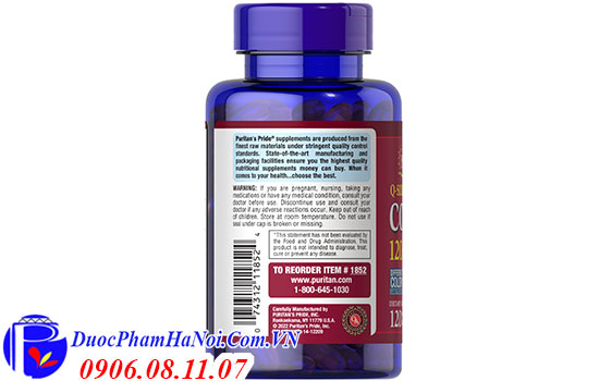 Puritan's pride coq10 120mg 120 viên