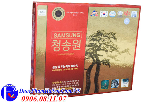 Tinh dầu thông đỏ chính phủ Samsung