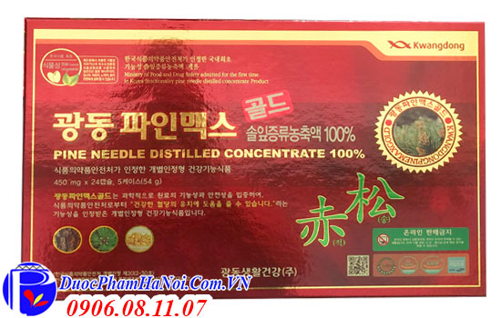 Tinh dầu thông đỏ Kwangdong 120 viên Hàn Quốc