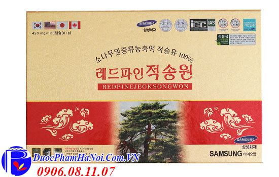Tinh dầu thông đỏ RedPineJeokSongWon Hàn Quốc 180 viên