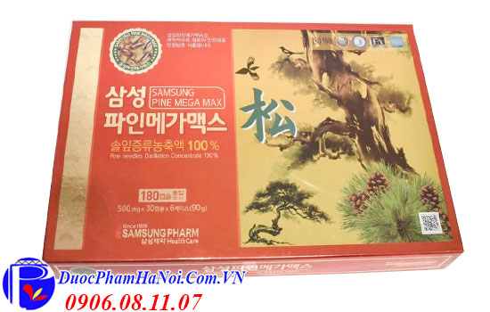 Tinh dầu thông đỏ Samsung 180 viên