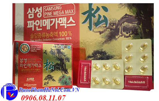 Tinh dầu thông đỏ Samsung 180 viên
