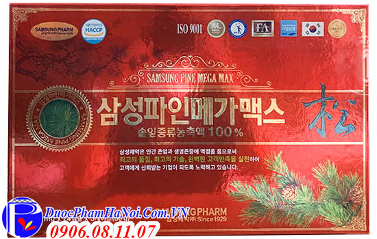 Tinh dầu thông đỏ Samsung Pine Mega Max 120 viên