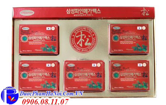 Tinh dầu thông đỏ Samsung Pine Mega Max 120 viên