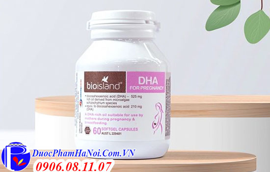 dha bầu bio island 60 viên
