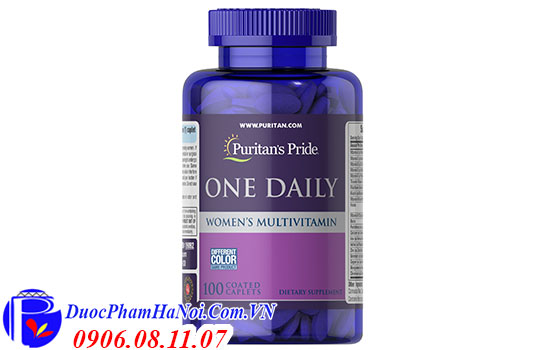 Puritan's pride one daily women's multivitamin 100 viên