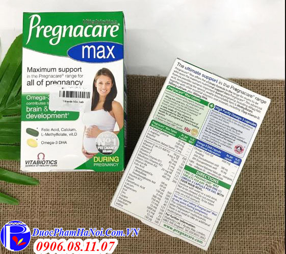 Pregnacare max bầu mẫu mới chính hãng