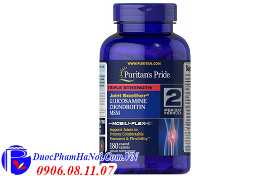 Puritans Pride Joint Soother 2 per day formula 180 viên
