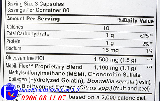Puritan's Pride Glucosamine Chondroitin MSM 3 Per Day