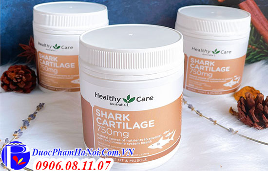 Sụn Cá Mập Úc Healthy Care Shark Cartilage 750mG 200 Viên