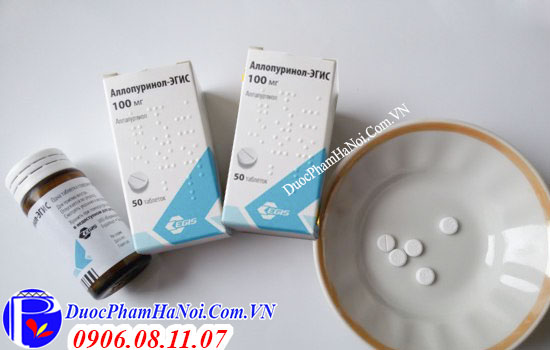 Thuốc chữa gout của Nga Allopurinol Egis 100mG 50 viên