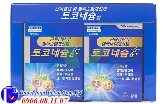 Thuốc Tê Bì Chân Tay Hàn Quốc Kwangdong Toconecium Softcaps