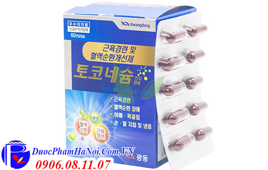 Thuốc Tê Bì Chân Tay Hàn Quốc Kwangdong Toconecium Softcaps