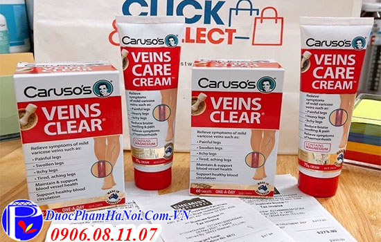 Kem Bôi Giãn Tĩnh Mạch Úc Caruso's Veins Care Cream