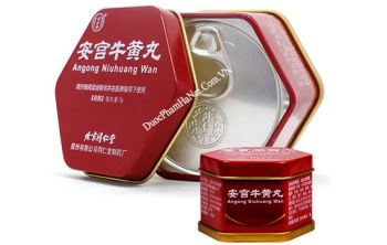 An Cung Đồng Nhân Đường Bắc Kinh Angong Niuhuang Wan Hộp Đỏ