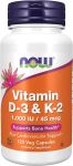 Now Vitamin D3 K2 1000 IU 120 Viên Chính Hãng Của Mỹ Giá Tốt