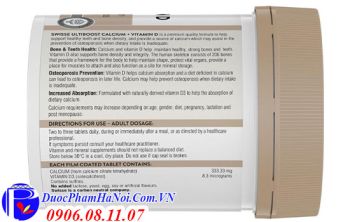 Viên Uống Calcium Vitamin D Swisse Chính Hãng Của Úc
