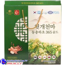 Nước mát gan hovenia gastrodia cordyceps 365 gold Hàn Quốc