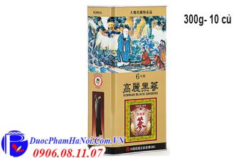 Hắc Sâm Củ Khô Hộp Thiếc 300G Wooshin Hàn Quốc Chính Hãng