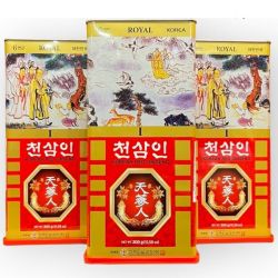 Hồng Sâm Củ Khô 300Gr Bio Apgold Hộp Thiếc Của Hàn Quốc