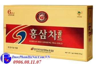 Trà Sâm Pocheon Korean Red Ginseng Tea Gold Chính Hãng