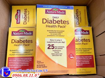 Nature Made Diabetes Health Pack 60 Gói Chính Hãng Của Mỹ