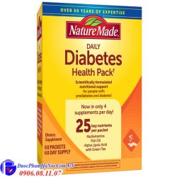 Nature Made Diabetes Health Pack 60 Gói Chính Hãng Của Mỹ