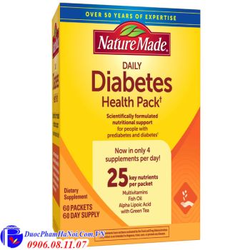 Nature Made Diabetes Health Pack 60 Gói Chính Hãng Của Mỹ