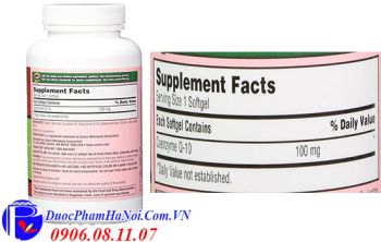 Trunature Coq10 100mG Của Mỹ 250 Viên Mẫu Mới Chính Hãng